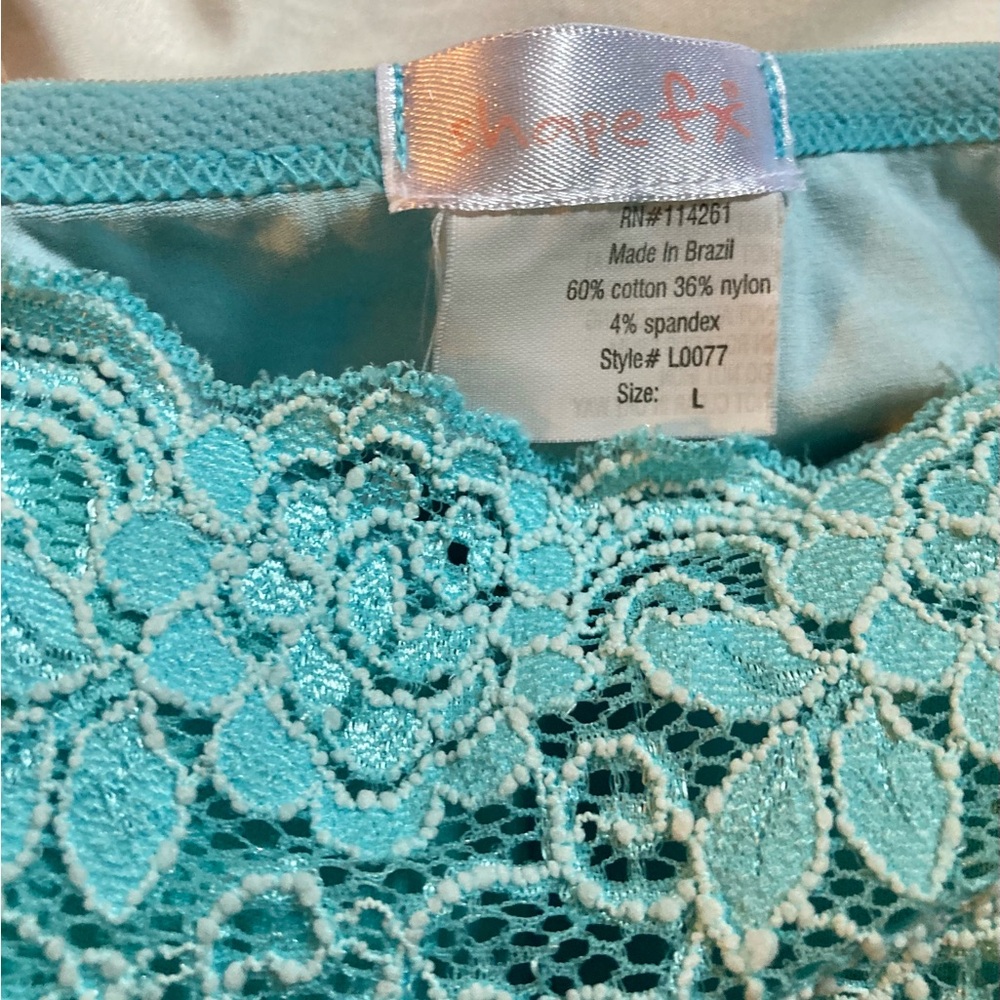Turquoise Lace Camisole Top - Picture 5 of 5